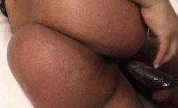 Phat Ass & Big Tits Ebony Takes Big Load
